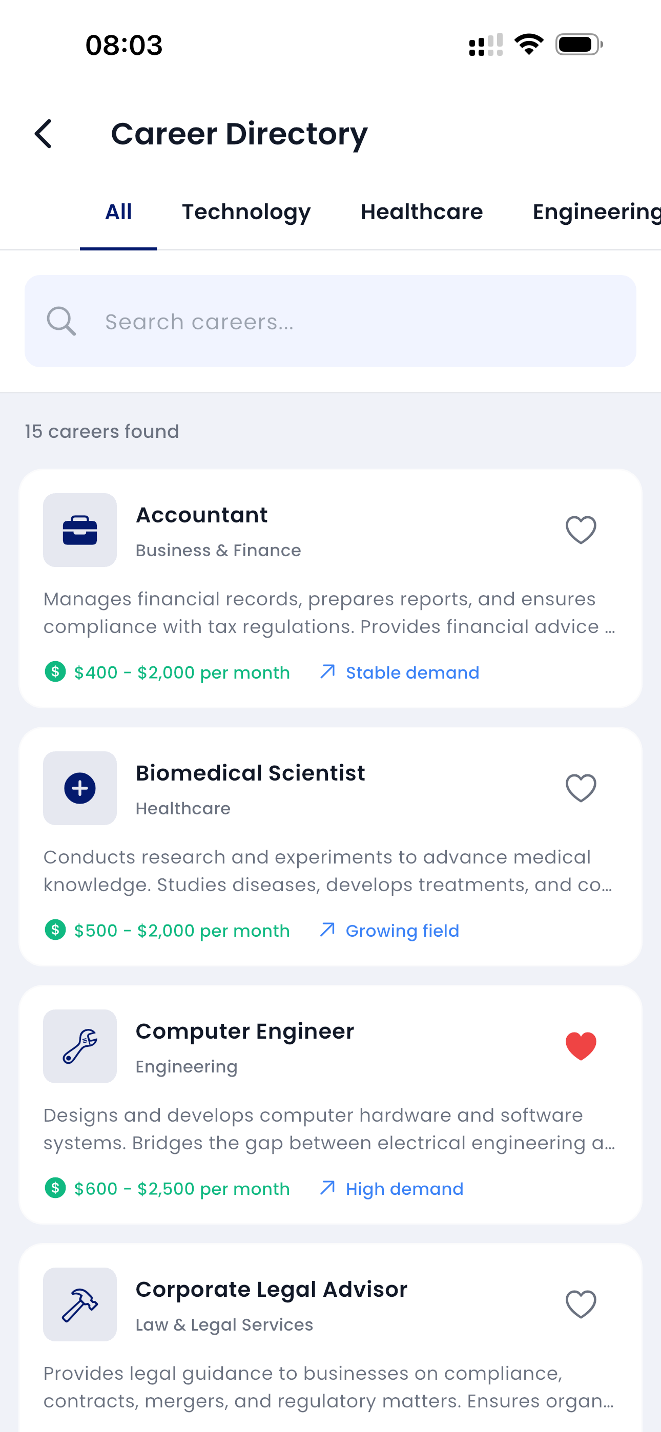 Amigo Career Directory