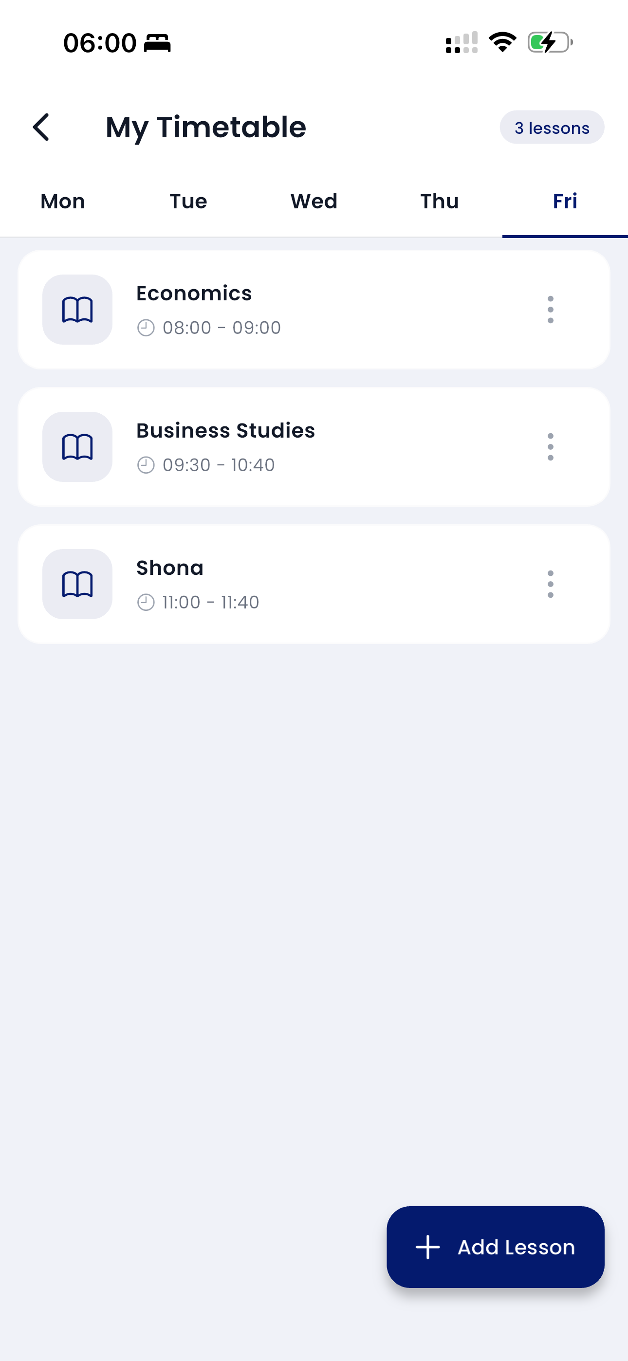 Amigo My Timetable